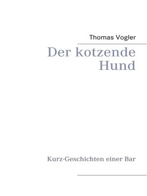 cover image of Der kotzende Hund